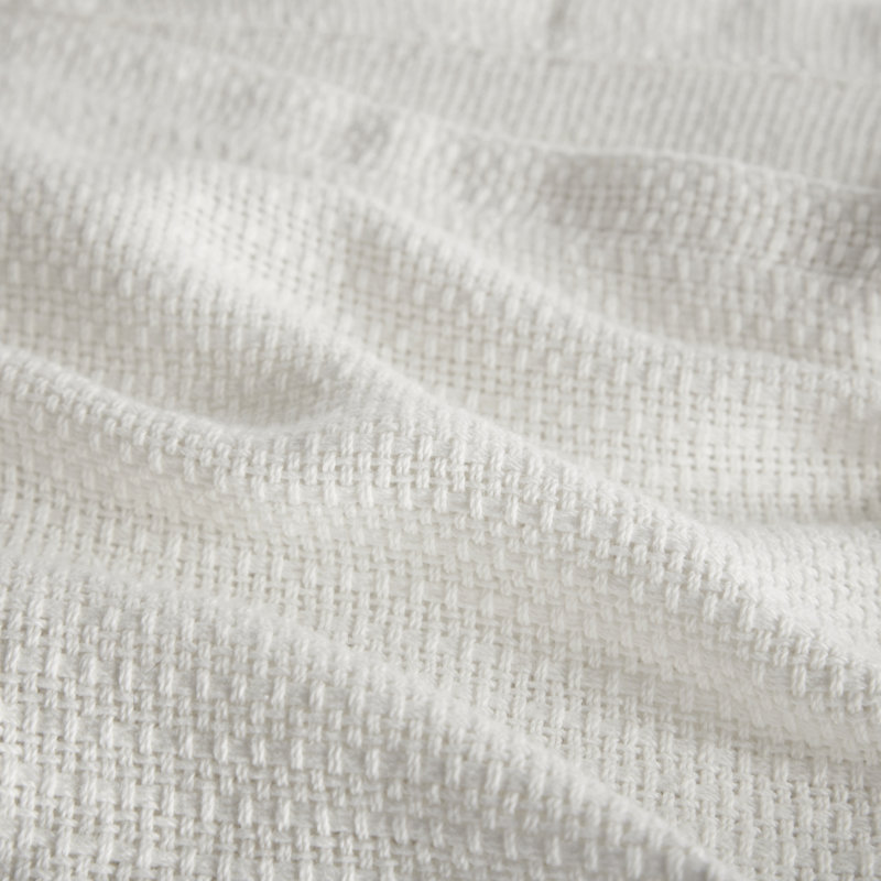 Couverture douce / grand pour lit double 100% coton crème Freshspun, Grand lit, Crème
