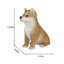  Brown Shiba | Handpainted Decorative Puppy Statue for Home & Garden Decor | Premium Polyresin Dog Statue | Gift for Dog Lovers | Weather-Resistant Indoor/Outdoor Decor