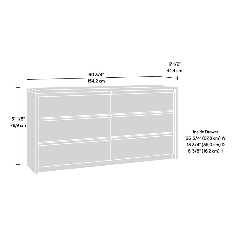 holtzlander 6 drawer dresser Union Rustic Holtzlander 60.71" W 6-Drawer Manufactured Wood Dresser & Reviews