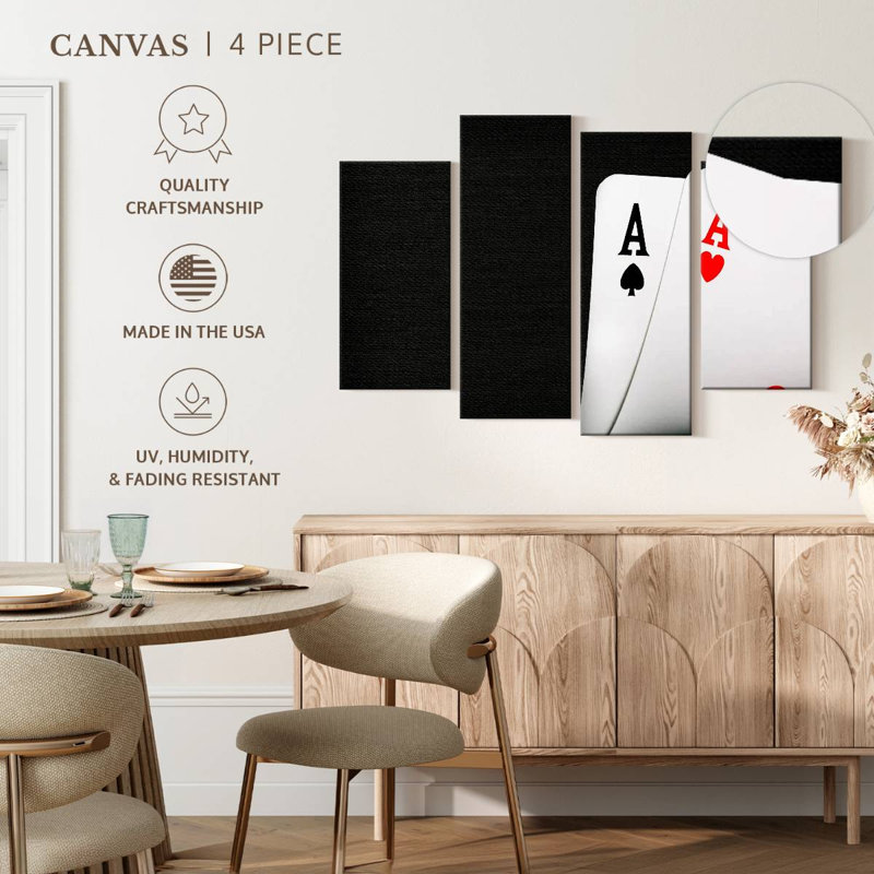Cartes de jeu Senne Ace, H 32 po x l 52 po