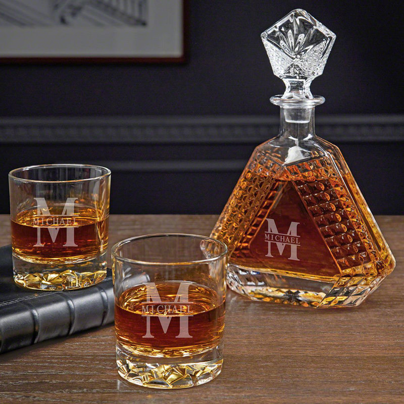 Oakmont Personalized Devonshire Decanter Set, Yes
