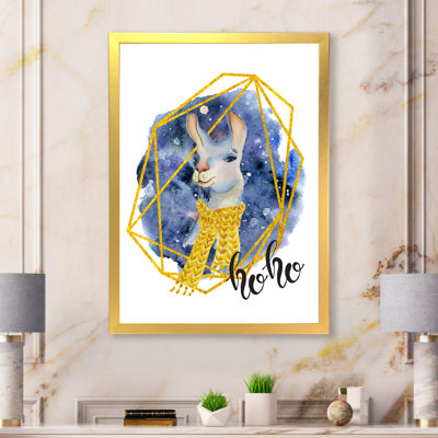 " Cute Llama Cartoon Portrait II "