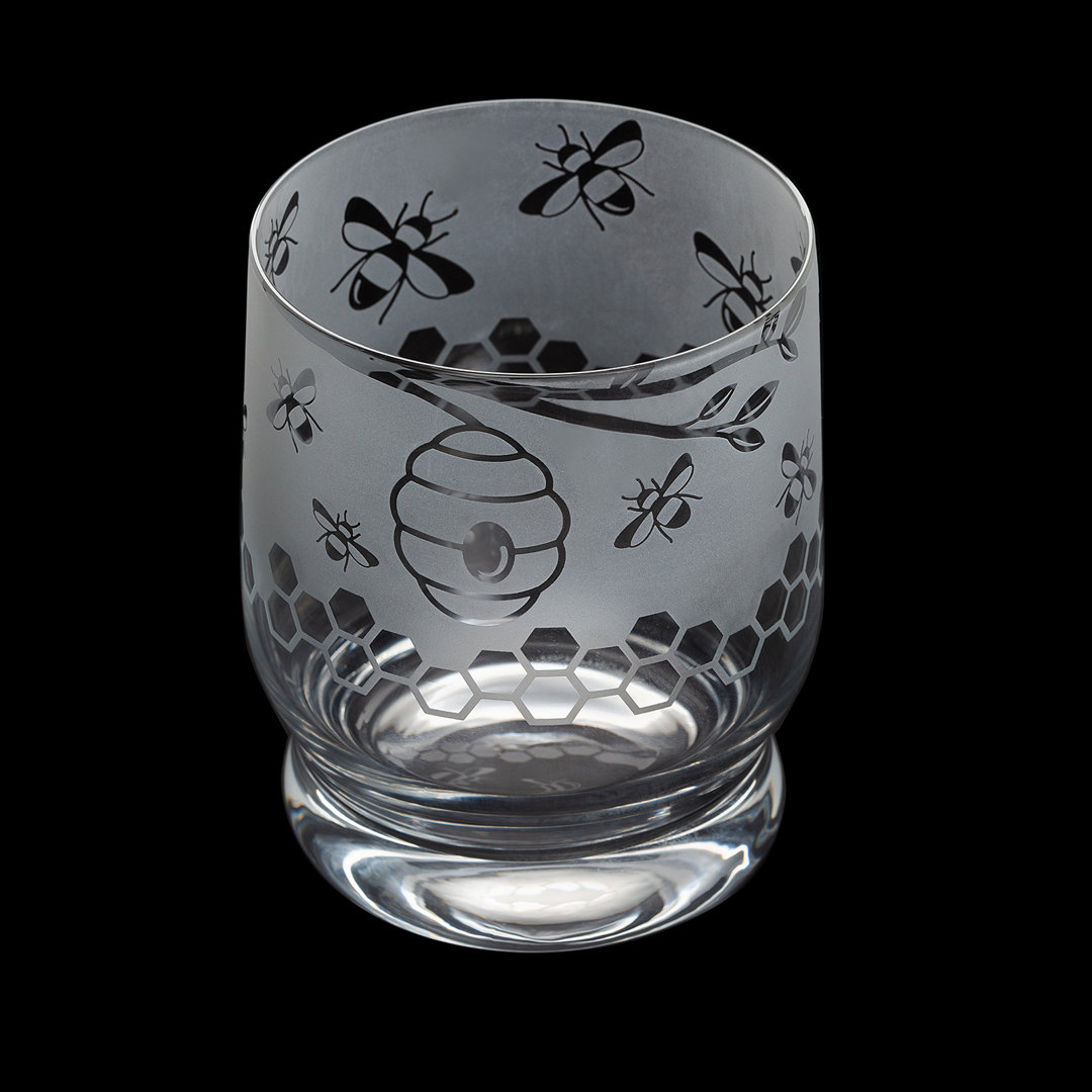 Dartington Crystal Aspect Bees 350ml Drinking Glass
