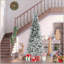 Arbre de Noël artificiel pin enneigé 9 pi avec branches réalistes et 1159 pointes, vert