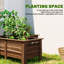 Boîte à fleurs en bois en forme de L avec jardin surélevé Raised Garden