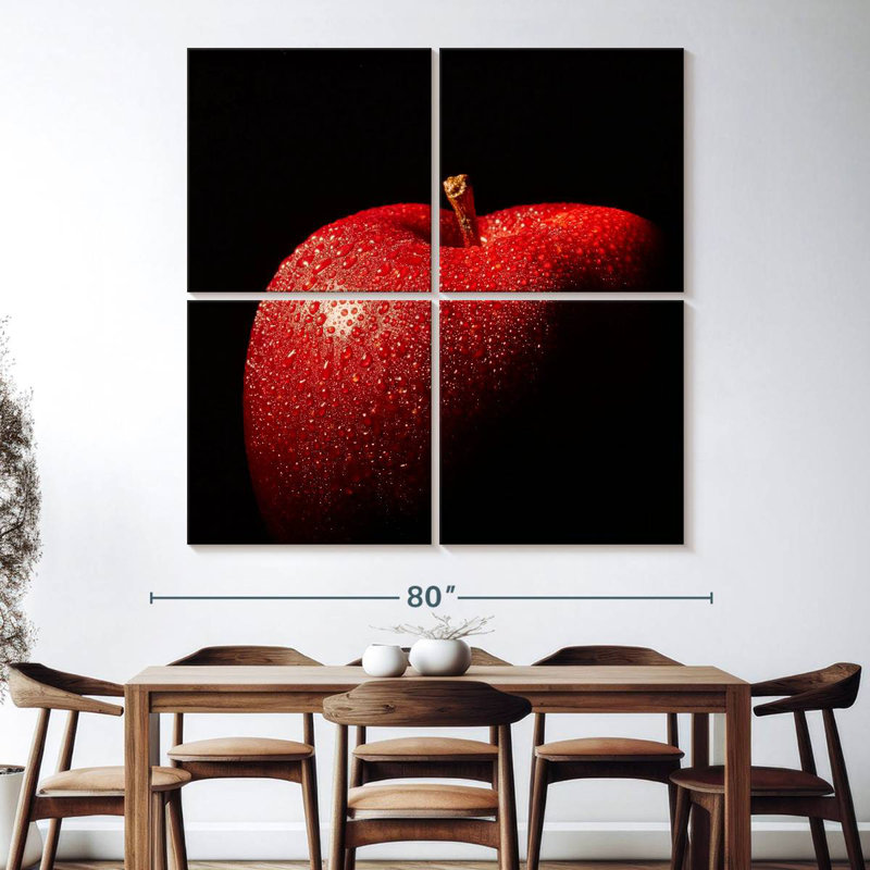 Pomme rouge Yarlin Dewy, H 74 po x l 74 po