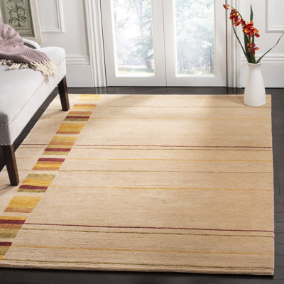 Tapis rayé en laine Imko