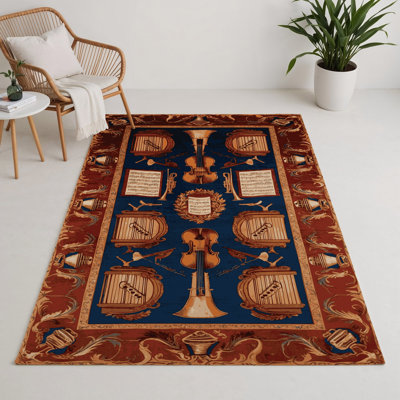 Tapis d'intérieur et d'extérieur brun français