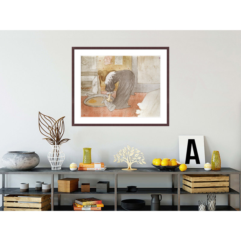 «Femme au tu» par Henri de Toulouse-Lautrec, impression giclée encadrée, 33.5" H x 41.22" W