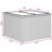 vidaXL Garden Sofa Set with Cushion 5 pcs Grey Poly Rattan