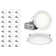 RELS 4'' Selectable Color Temperature Dimmable Air-Tight IC Rated LED Canless Recessed Lighting Kit