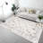Area Rug,  Vintage Bohemia Non-Slip Washable Rug For Living Room Kitchen Bedroom Living Room Flower Design Light Khaki/Beige-1552352603