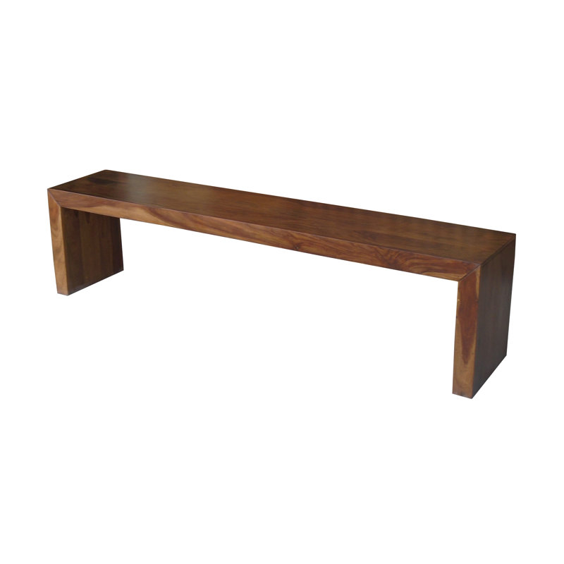 Luro Solid Wood Bench, 18" H x 60" W x 14" D