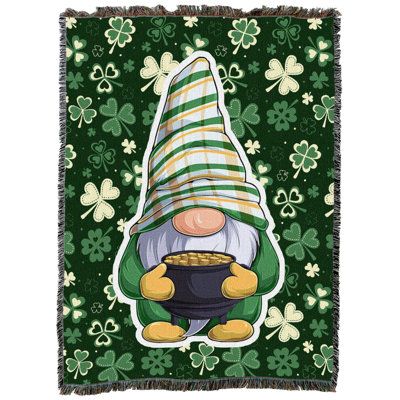 Jeté en coton Pure Country Weavers St Patricks Gnome
