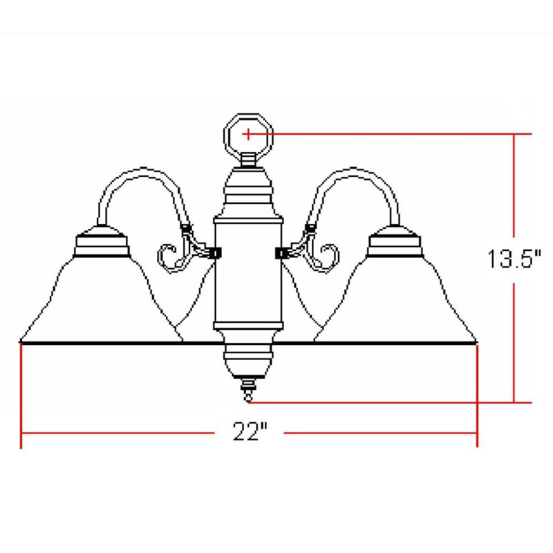Guildford 3 - Light Dimmable Classic / Traditional Chandelier, Oil Rubbed Bronze