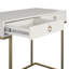 Rectangle Writing Desk with Golden Metal Legs-923807047