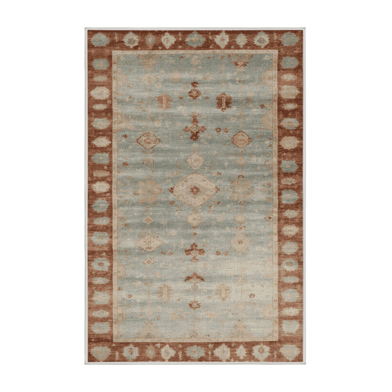 Machine Washable Overdyed Beige Area Rug