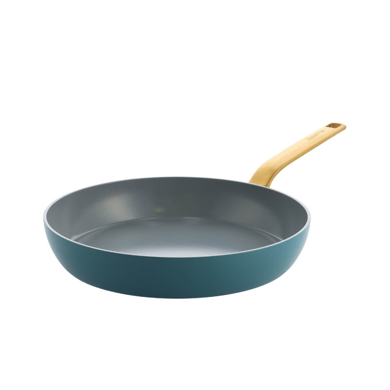 Greenpan Evolution Frypan 24cm - Black, 11cm H x 52cm L x 30cm W, Blue/Gold