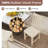 Dining Chair Set Of 2 With Rubber Wood Frame & Leaf-shape High Back For Kitchen-650241483-678294966