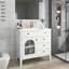 Meuble-lavabo de salle de bain 35,6 po Mid-Century-130940317