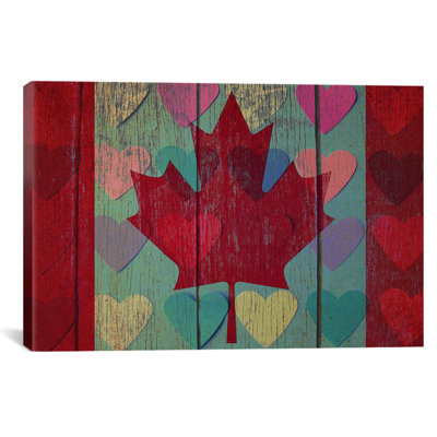 Drapeau de #4 canada, impression sur toile