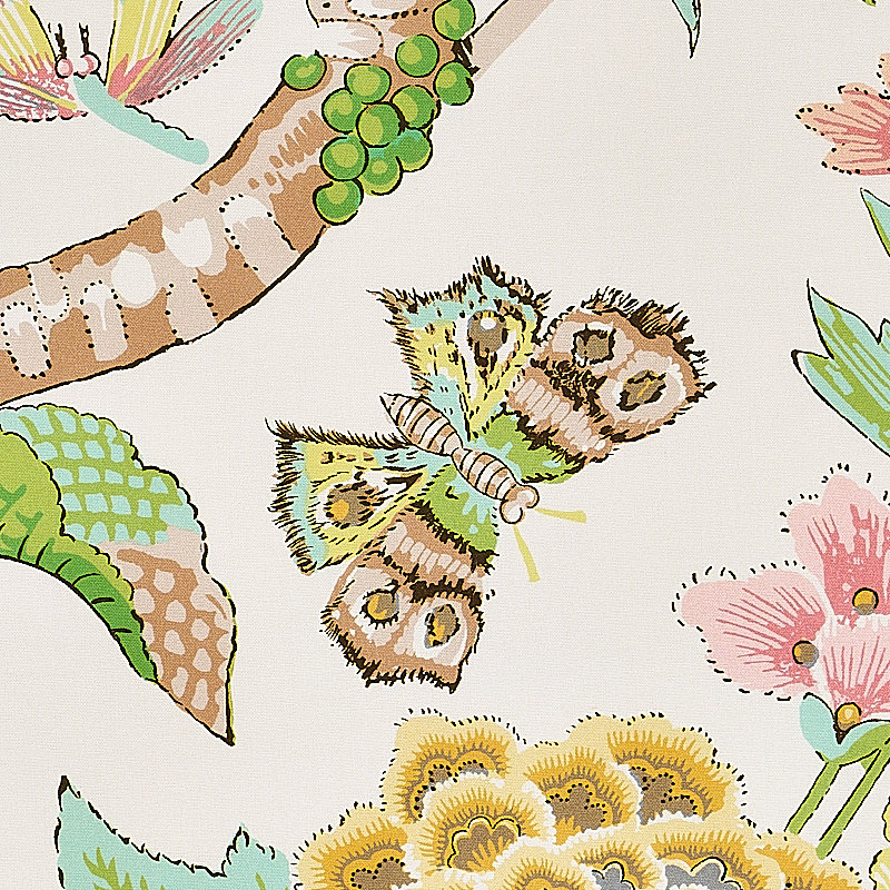 Cranley Garden Fabric, Pink