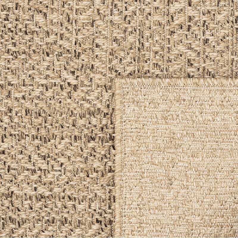 Alyrica Solid Colour Machine -made Area Rug, Natural Brown, Rectangle 80 x 150 cm