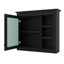 Armoire à pharmacie de salle de bain avec porte miroir et tablettes réglables, armoire de rangement au-dessus de la toilette