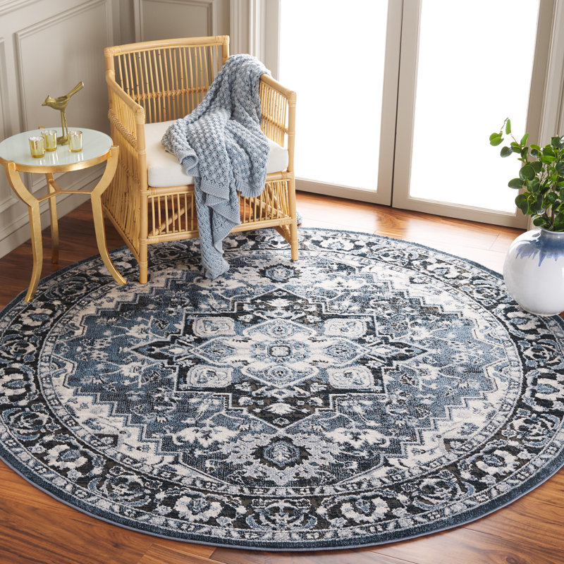 Jareese Performance Oriental Rug, Round 6'7"