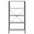 Grey Driftwood 4-shelf Bookcase
