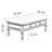 Classical all solid wood simple long coffee table