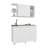 Kitchen Cabinet Set, 6 Doors, 9 Shelves, White - Kitchen