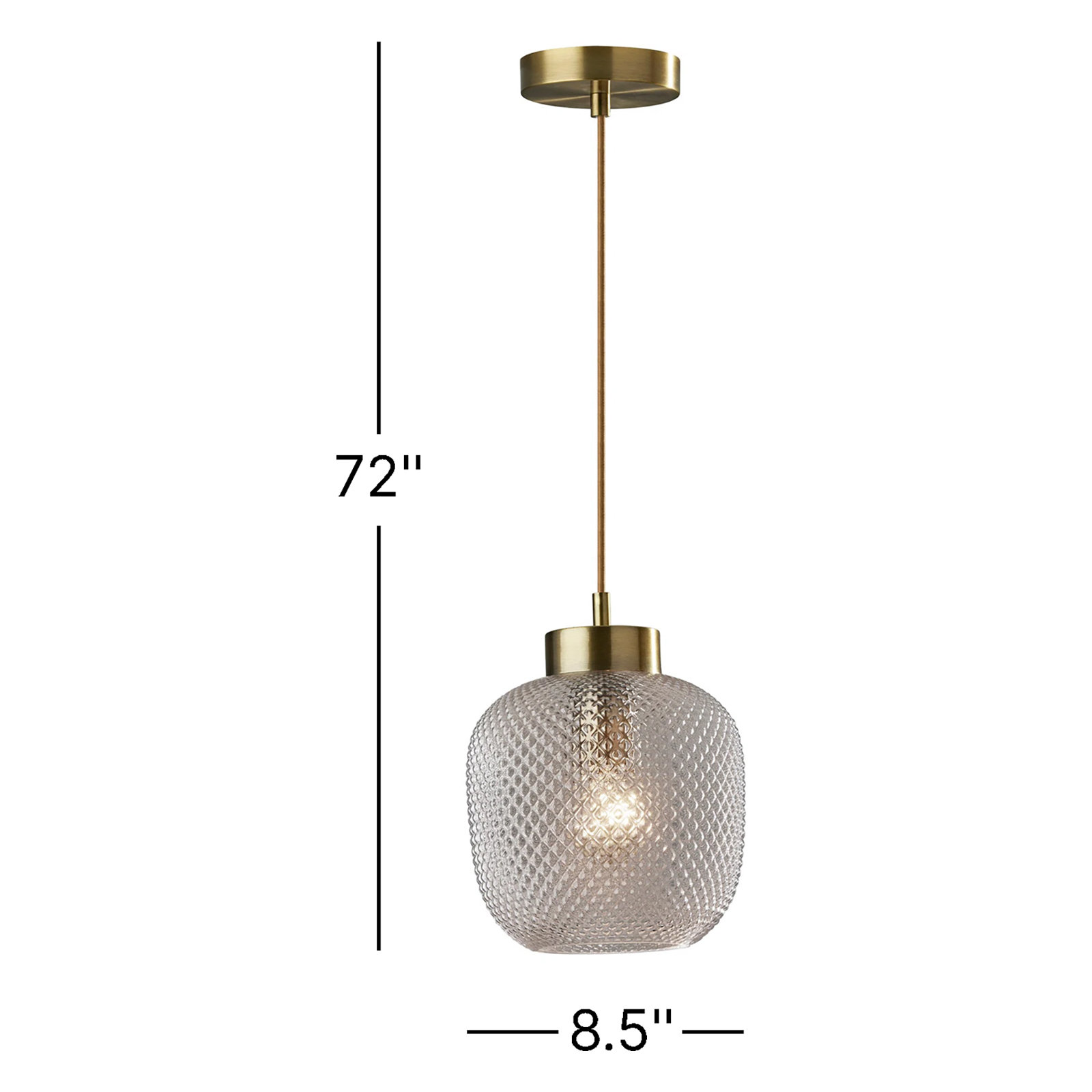 Maldives Single Light Glass Pendant