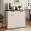 Armoire à poubelle inclinable, armoire à poubelle pour la cuisine, armoire en bois avec poubelle escamotable-106934505
