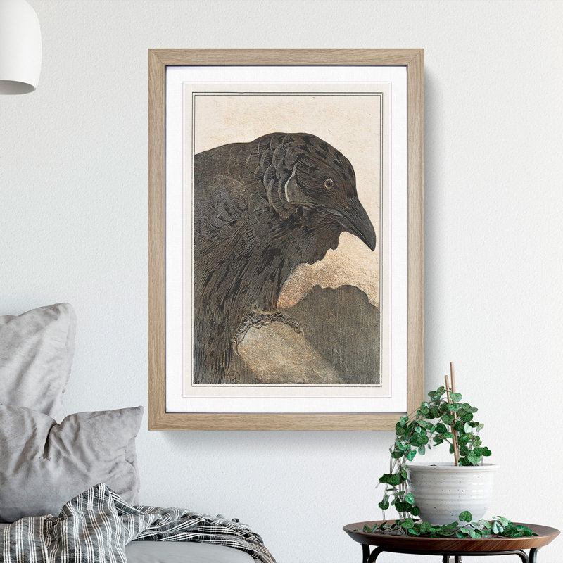Crow by Theo Van Hoytema - Framed Print, Oak Framed, 48cm H x 36cm W x 2cm D