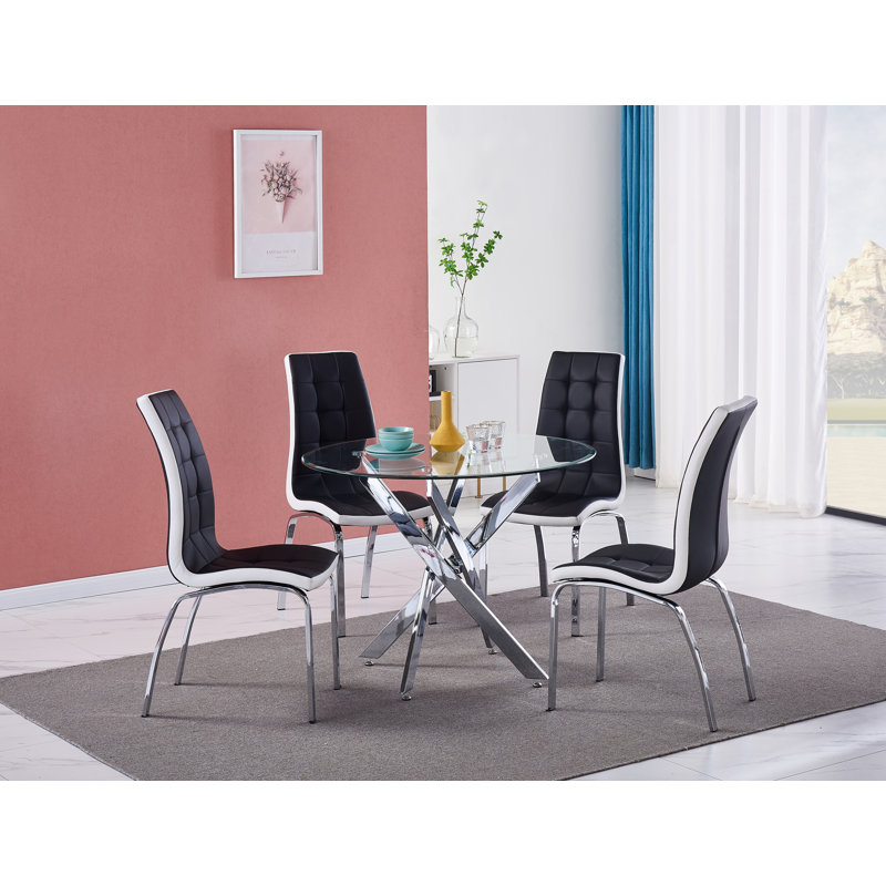 4 - Person Dining Set, Black