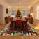 Christmas Area Rug Machine Washable Holiday Rug with Rubber Backing Non-Slip Low Pile Xmas Decorative Carpet, Stain-Resistant Merry Christmas Foldable Floor Covering