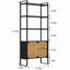 Bibliothèque de rangement H 73 "x l 32"