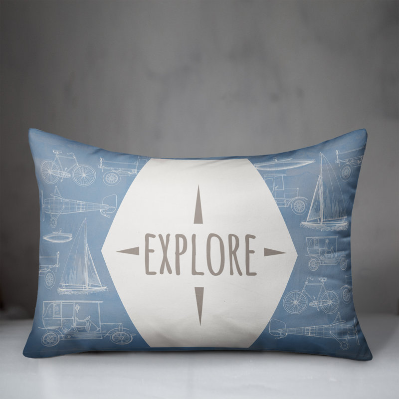 Boys Explore Lumbar Pillow
