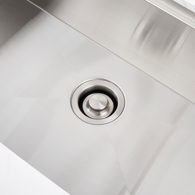 Kitchen Sink Garbage Disposal Flange and Stopper, Stainless Steel