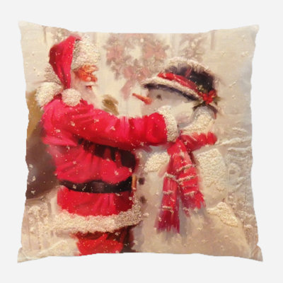 Canvas Outdoor Reversible Throw Pillow