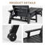 Chaise longue de patio en PEHD 2 pièces Burdge ZeaLuxe avec roulettes et dossier réglable-112739416