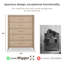 Commode en bois 5 tiroirs Stanger