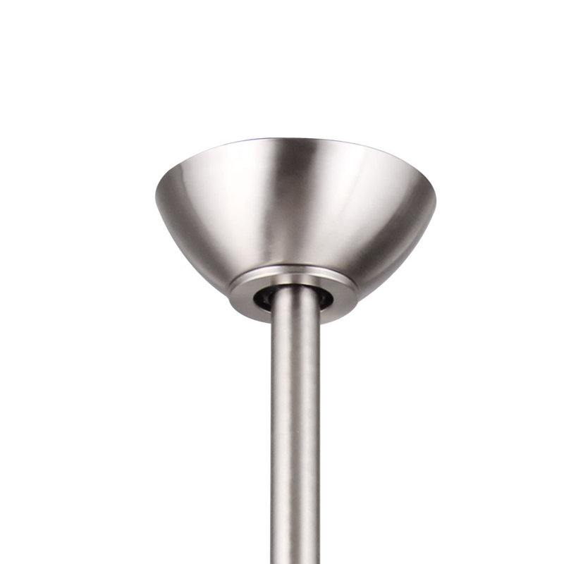 52" Roto 3 - Blade Propeller Ceiling Fan with Wall Control, Brushed Aluminum