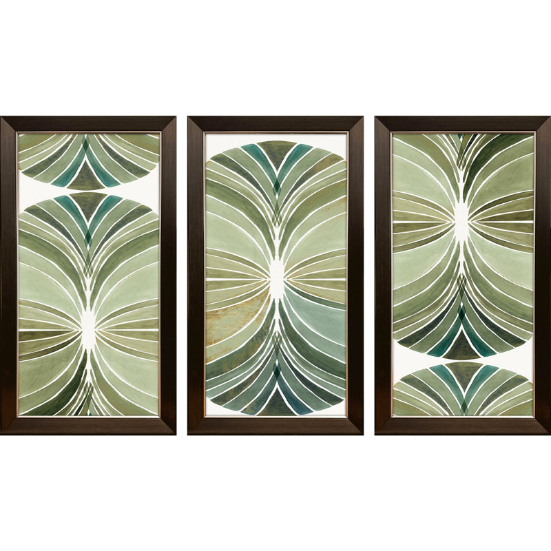 Palm Art Deco S/3 Print by Lily K Propac Images