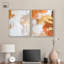 «Golden Bronze Ripple Duo», ensemble de 2 reproductions d'art encadrées par Art Remedy, cadre argenté, 20 x 24-1663934465-1663934472