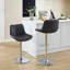 Tabouret de bar rotatif à hauteur réglable avec structure en métal Shana-469553864