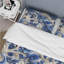 Blue Scrollwork Swirls Victorian Pattern I - Ensemble de housse de couette à motif floral-285489724