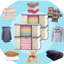 Ensemble de sacs de rangement en tissu-1399182439