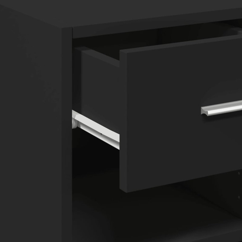 Alphanso 45cm Sideboard, Black, 93cm H x 40cm W x 42.5cm D